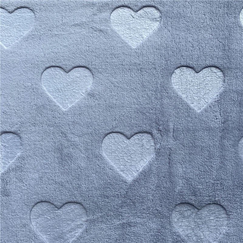 Embossed flannel fleece