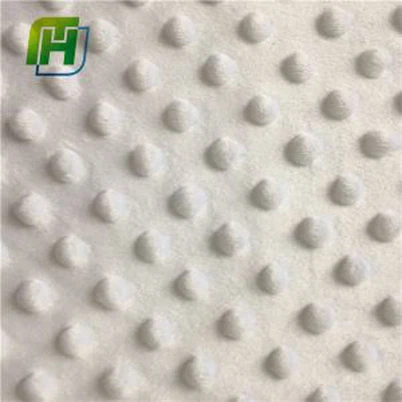 Cuddle Fabric Cream Minky Dots